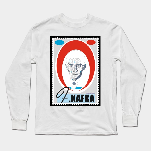 France Kafka Long Sleeve T-Shirt by WallsByMartin